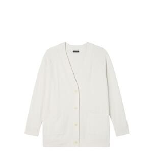 Eileen Fisher Terry Long Cardigan NWOT XL Bone Organic Cotton Quiet Luxury lagen